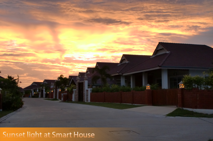 sunset light at smart house village hua hin 2